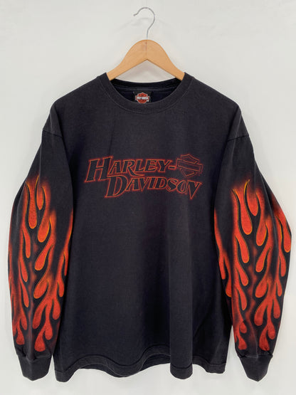 2006' HARLEY DAVIDSON Size XL Vintage Long Sleeve T-Shirts / K2490