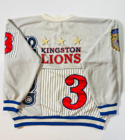 90's ADIDAS KINGSTON LIONS Size No Tag (Approx. M) Vintage Sweat-shirt / 6619