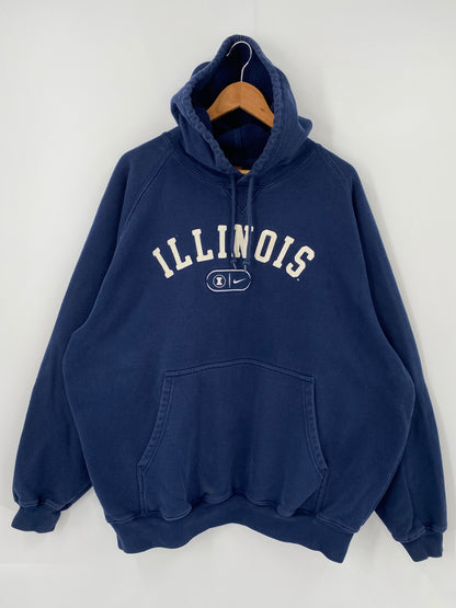 00' NIKE INDIANA Size XL Vintage Hoodie Sweat-Shirt / K4051