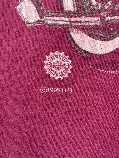 1995 HARLEY DAVIDSON Made in USA Size XL Vintage Long sleeve T-Shirt / E5413T