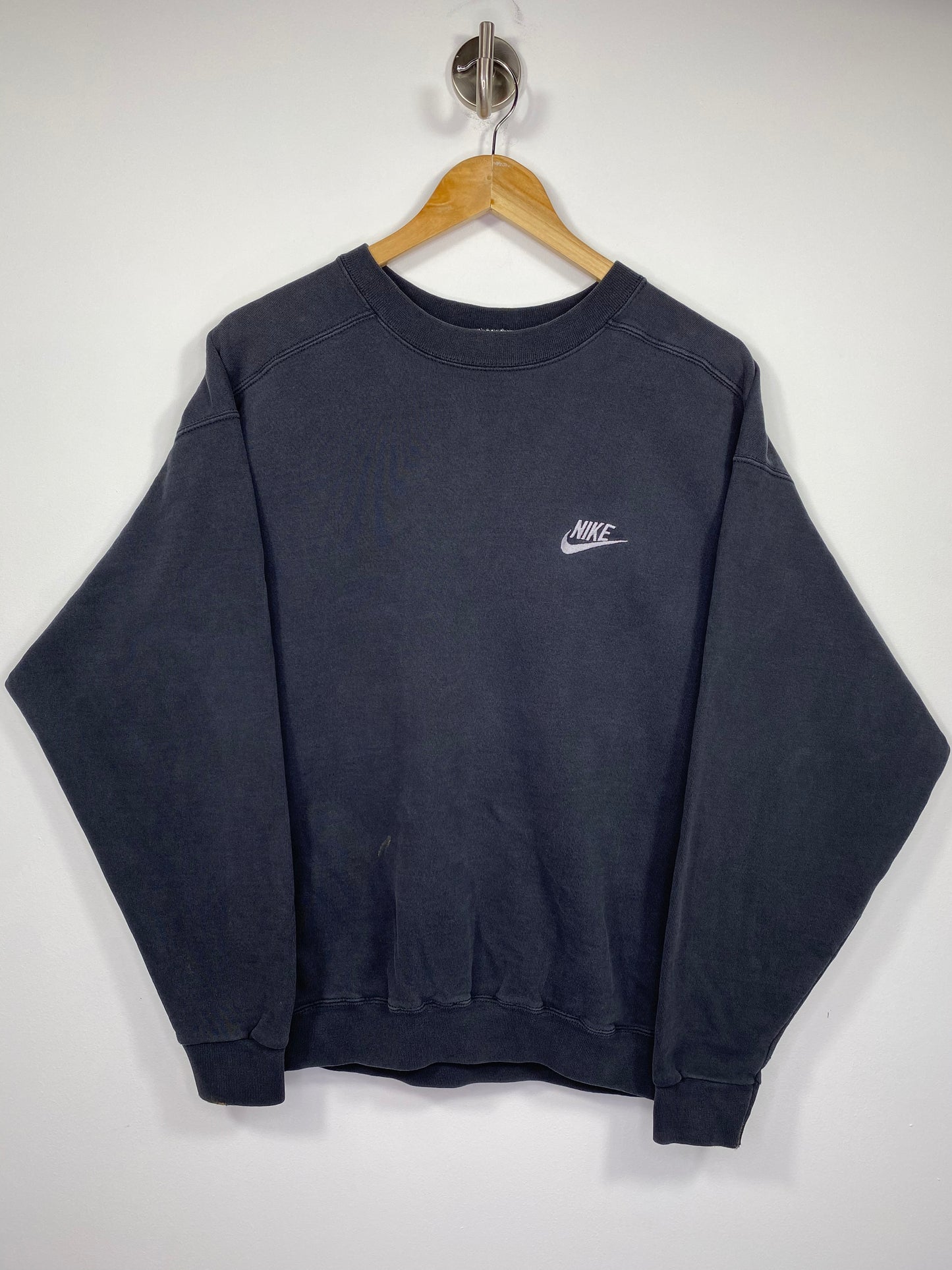 90’s NIKE Mini Swoosh Made in USA Size M Vintage Sweat-Shirt / 5206