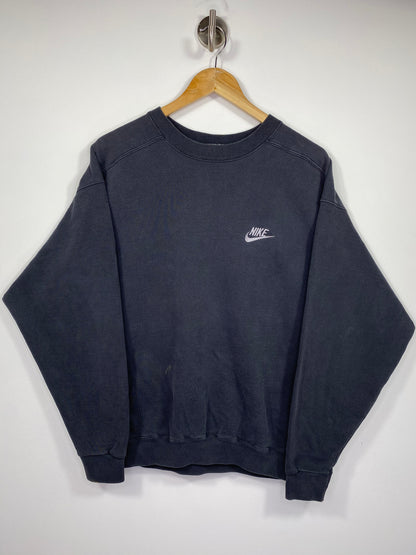 90’s NIKE Mini Swoosh Made in USA Size M Vintage Sweat-Shirt / 5206