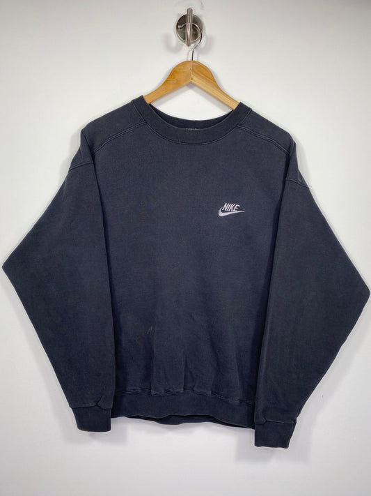 90’s NIKE Mini Swoosh Made in USA Size M Vintage Sweat-Shirt / 5206