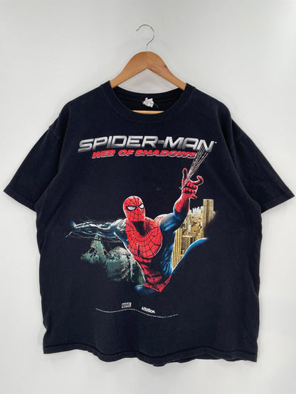 2008 MARVEL SPIDER-MAN WEB OF SHADOWS Size XL Vintage T-Shirts / 9701