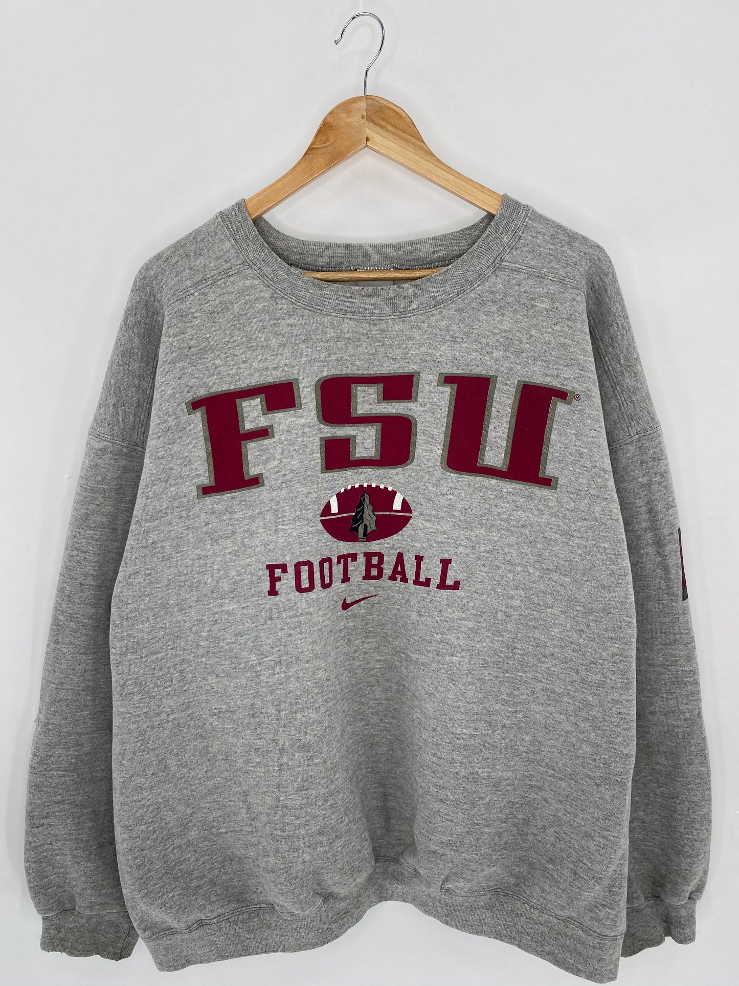 90’s NIKE FSU FOOTBALL Size Approx. XL Vintage Sweat-shirt / 6567