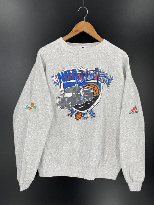 90's ADIDAS JAM VAN Made in USA Size XL Vintage NBA Sweat-shirt / K6557