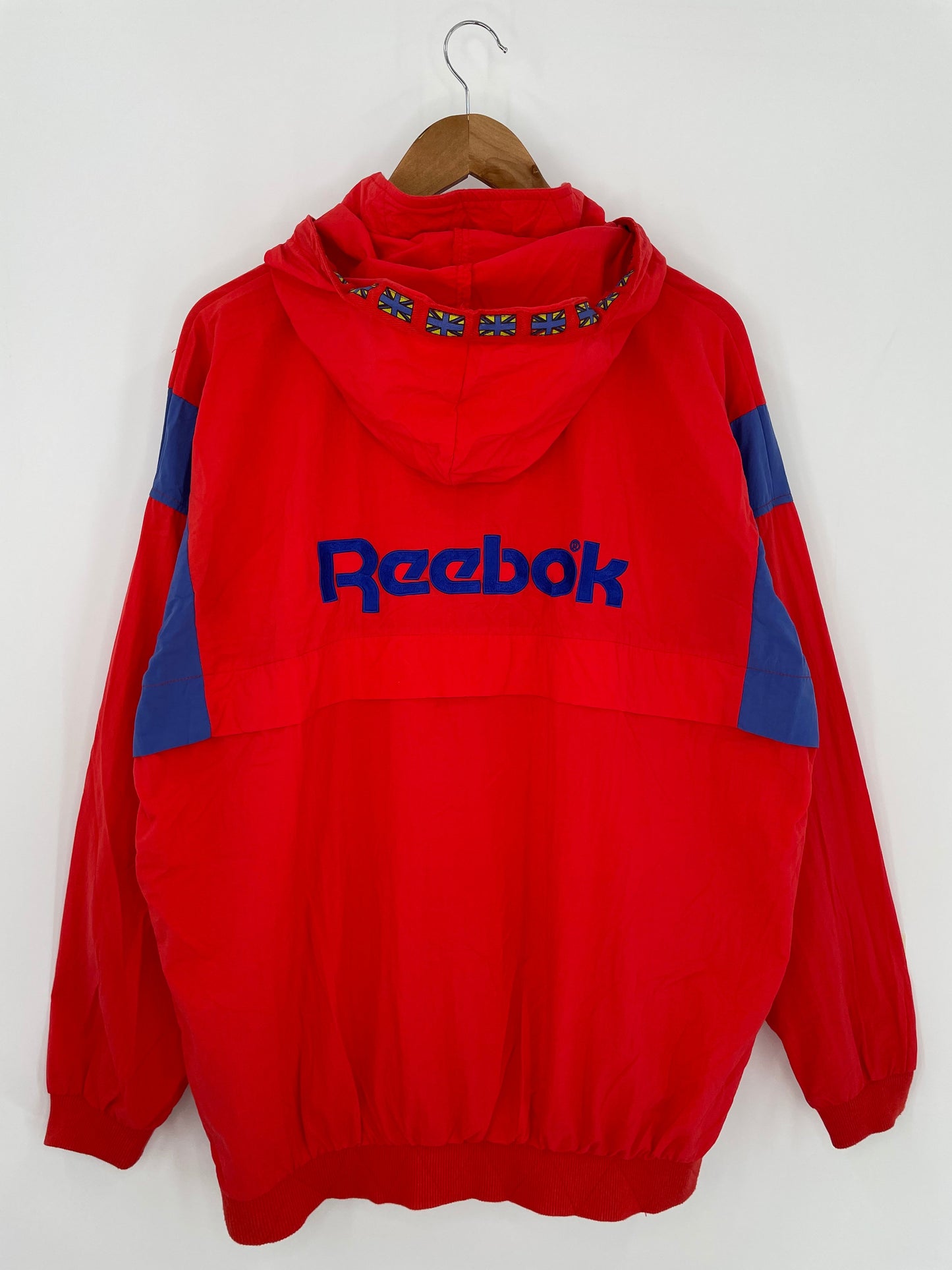 90's REEBOK Size L Vintage Nylon Hoodie Jacket / A1513