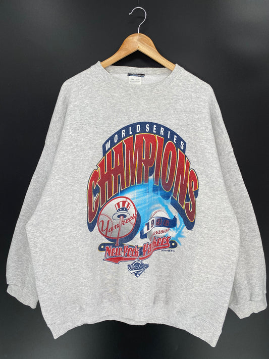 1996 World Series Champions NY YANKEES Size XXXL Vintage MLB Sweat-shirt / 7723