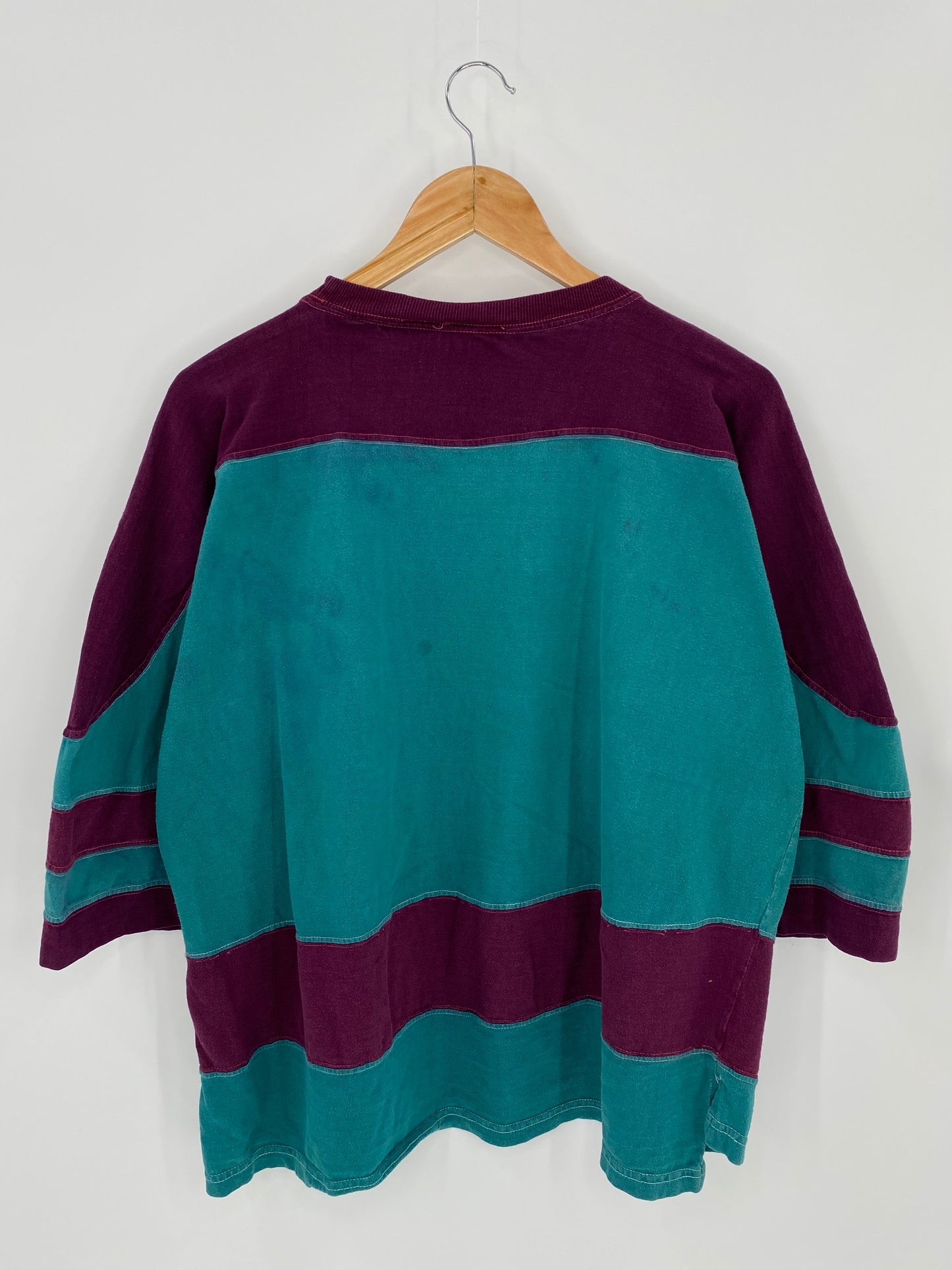 90's ANAHEIM MIGHTY DUCKS Size XL Vintage NHL Hockey T-Shirt  / 6503