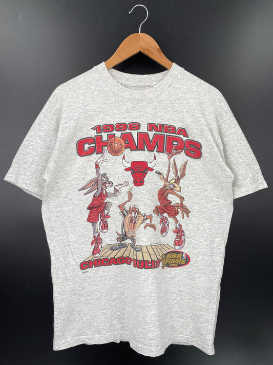 1996’ CHICAGO BULLS Size No tag (Approx.L) Vintage NBA T- Shirt / K2902