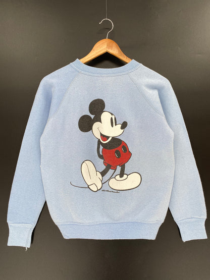 80’s DISNEY MICKEY MADE IN USA Size S Vintage Sweat-shirt / K403