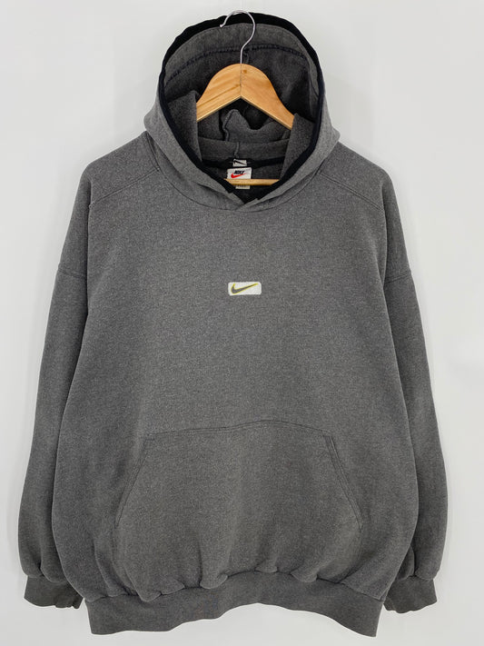 90’s NIKE CENTER SWOOSH Made in USA Size XL Vintage Hoodie Sweat-shirt / K7308