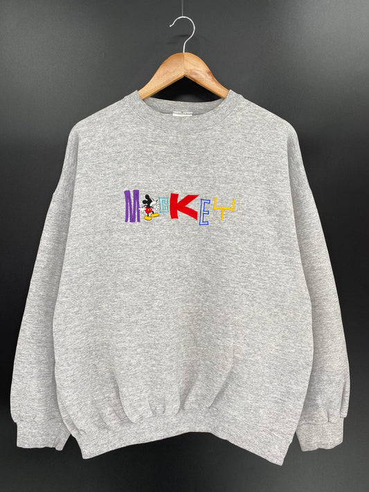 90's DISNEY MICKEY Made in USA Size XL Vintage Sweat-shirt / K6885