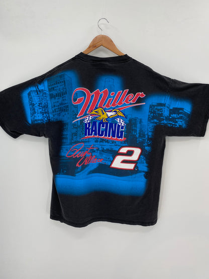 Vintage NASCAR RUSTY WALLACE Made in USA Size XL Racing T-shirt / K3008