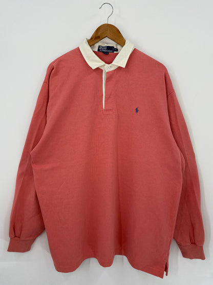 90’s POLO RALPH LAUREN Size XL Vintage Rugby-Shirt / K3706