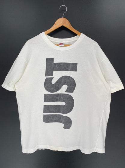 .90’s NIKE Silver Tag JUST DO IT  Size L Vintage T-shirt / E691
