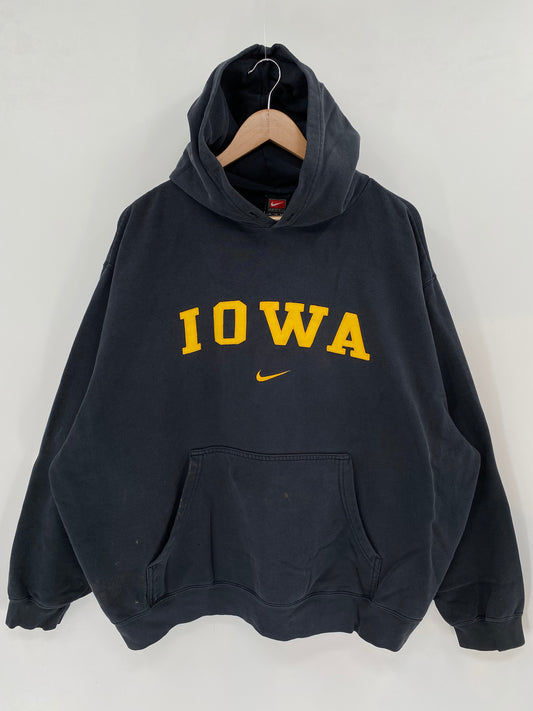 00' NIKE IOWA Size XL Vintage Hoodie Sweat-shirt / K2447