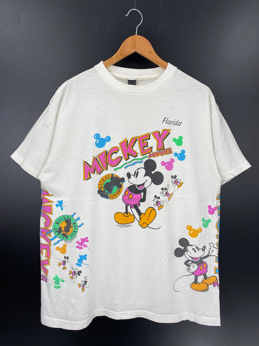 80’s DISNEY MICKEY MOUSE Made in USA Size XL Vintage T-Shirt / K2963
