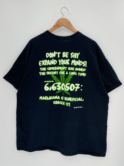 Vintage DISNEY Parody YOU GET HIGH Size Approx.XXL T-Shirt / A7689
