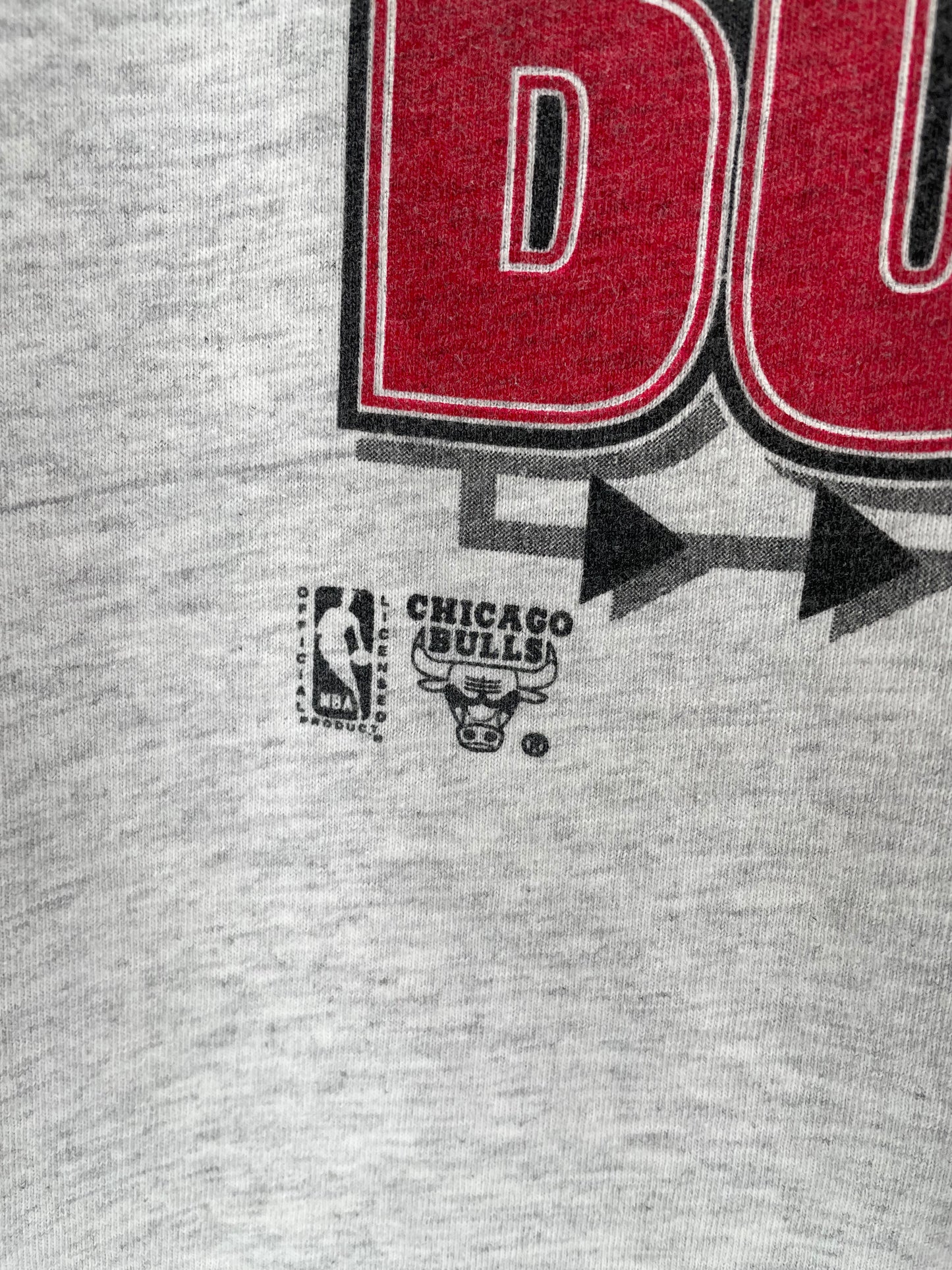 1993 CHICAGO BULLS Made in USA Size XL Vintage T-Shirts / K2646