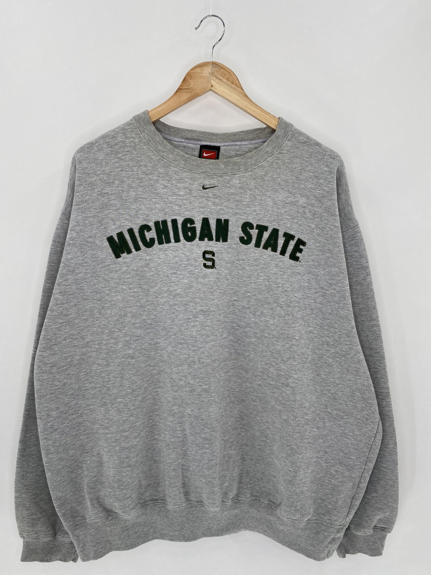 90's NIKE MICHIGAN STATE Size XXL Vintage Sweat-shirt / K5162