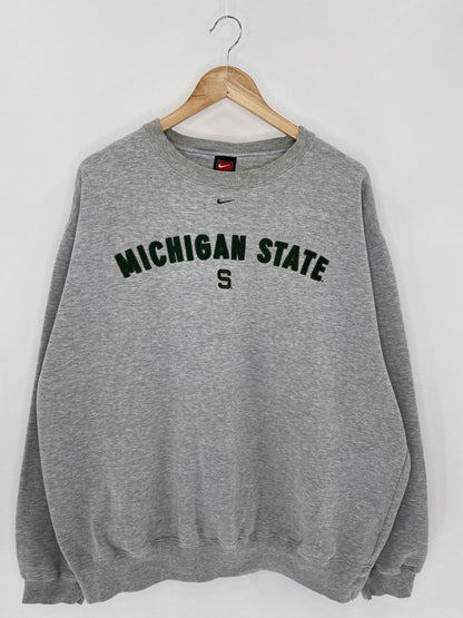 90's NIKE MICHIGAN STATE Size XXL Vintage Sweat-shirt / K5162