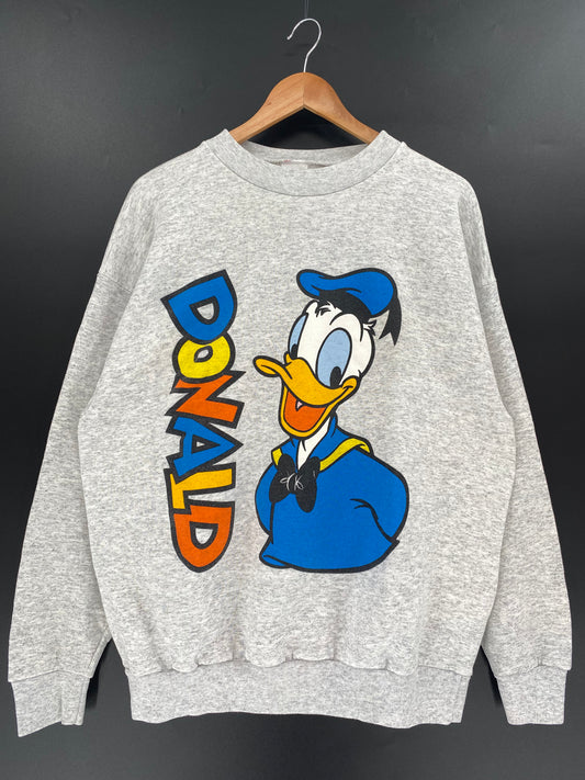 90's DISNEY DONALD Made in USA Size L Vintage Sweat-Shirt  / K1338