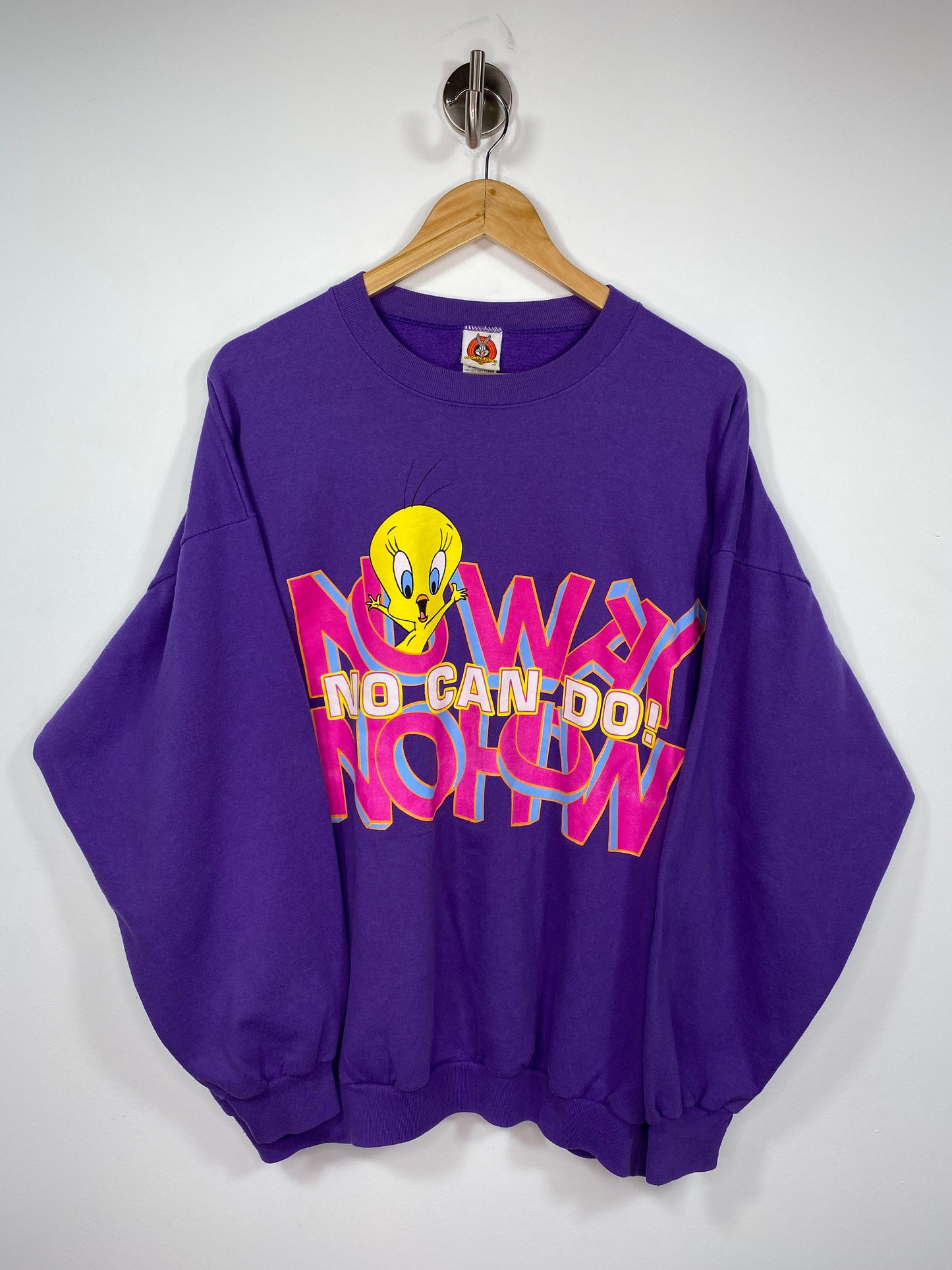 90’s Looney Tunes Tweety Made in USA Size Ladies XXL Vintage Sweat-Shirt / 5284
