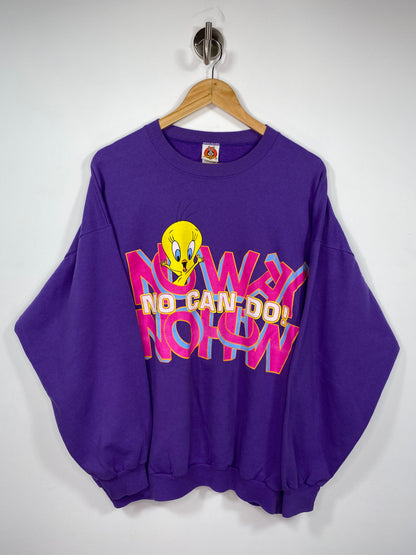 90’s Looney Tunes Tweety Made in USA Size Ladies XXL Vintage Sweat-Shirt / 5284