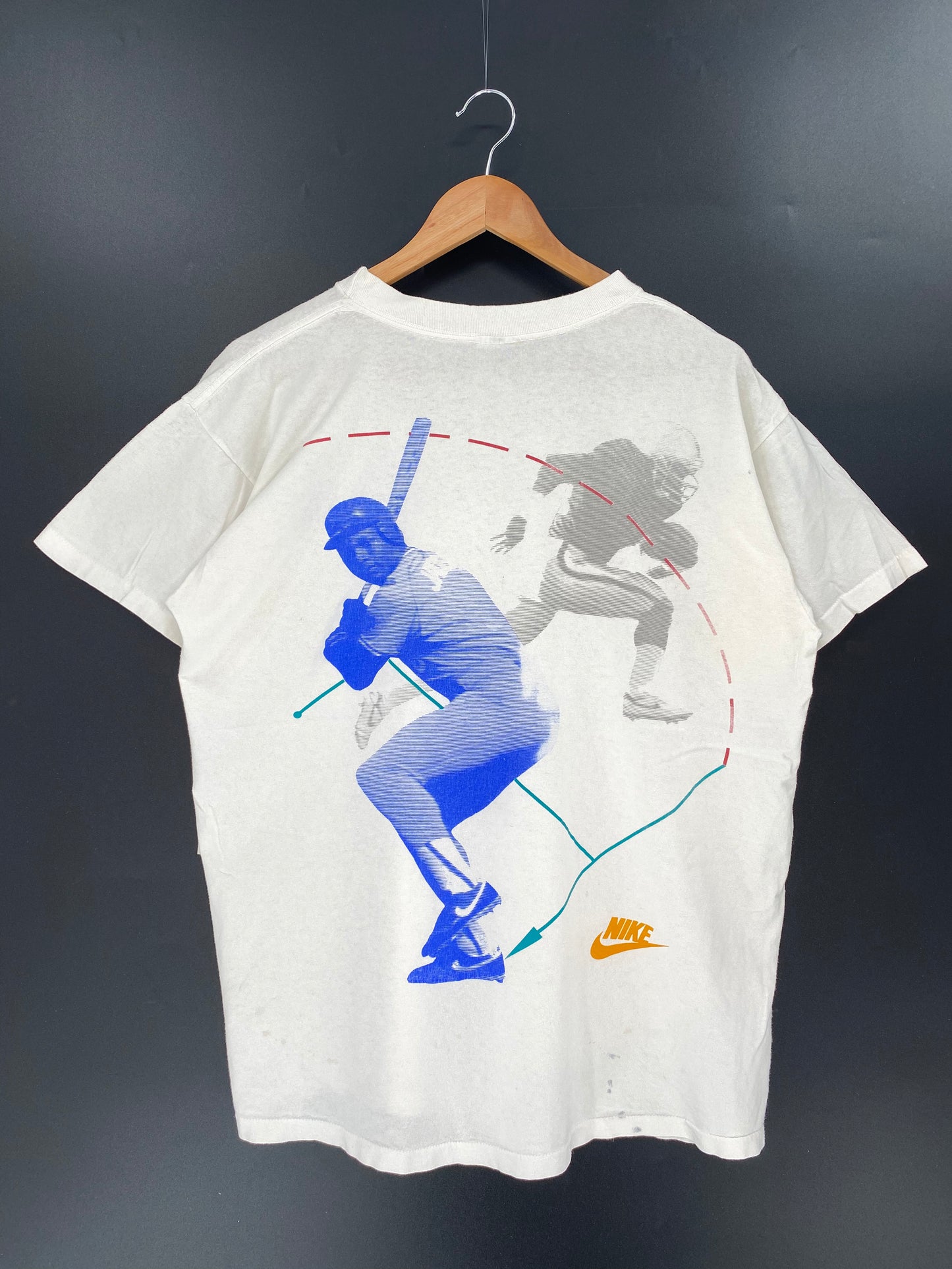 90's  NIKE BO JACK SON Made in USA Size XL Vintage T-Shirts / k717