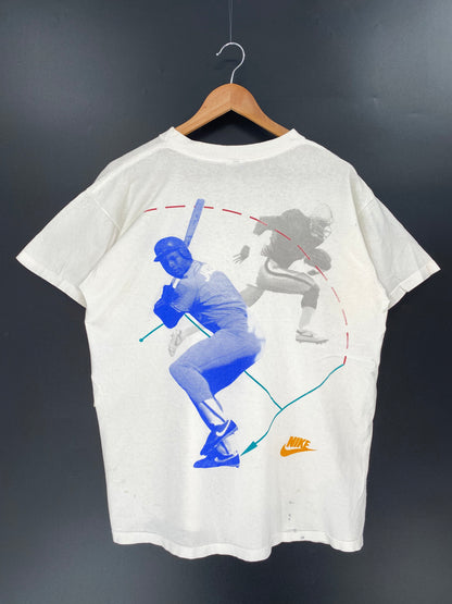 90's  NIKE BO JACK SON Made in USA Size XL Vintage T-Shirts / k717