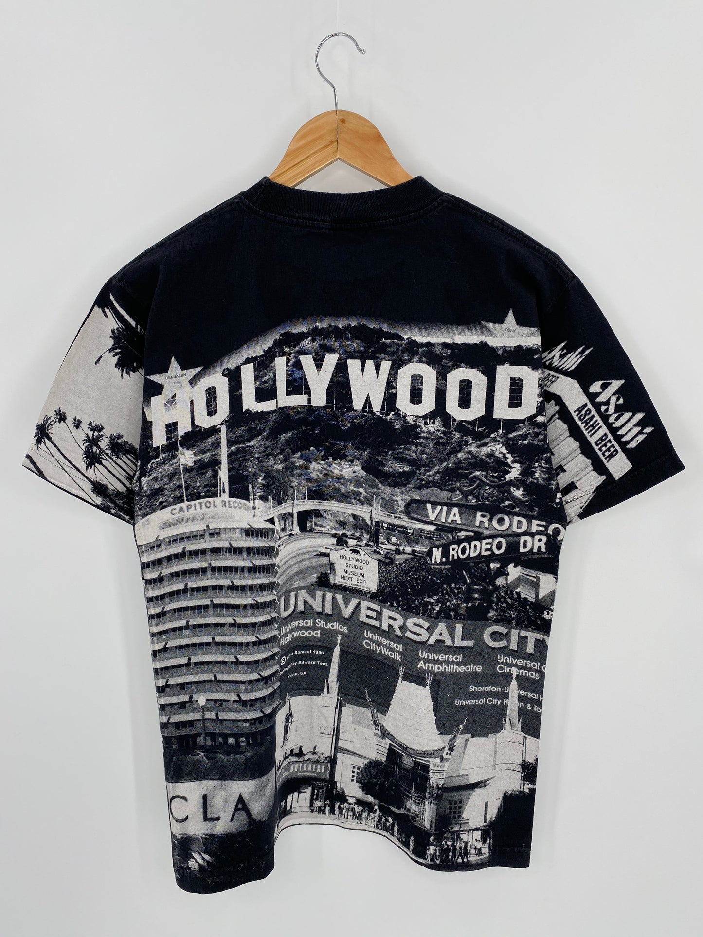 90's HOLLYWOOD Made in USA Size M Vintage  T-Shirt  / 6498