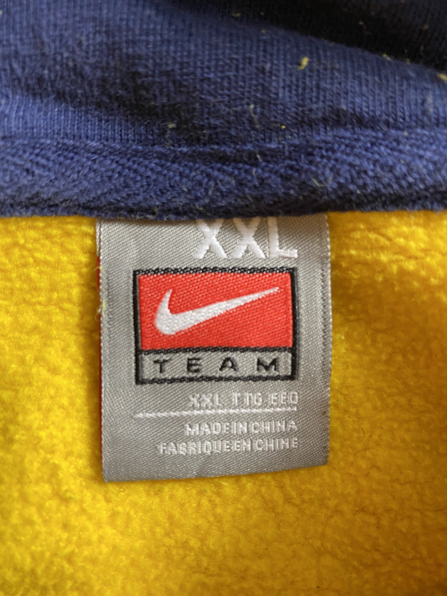 00’ NIKE MICHIGAN Size XXL Vintage College Hoodie Sweat-shirt /k6145