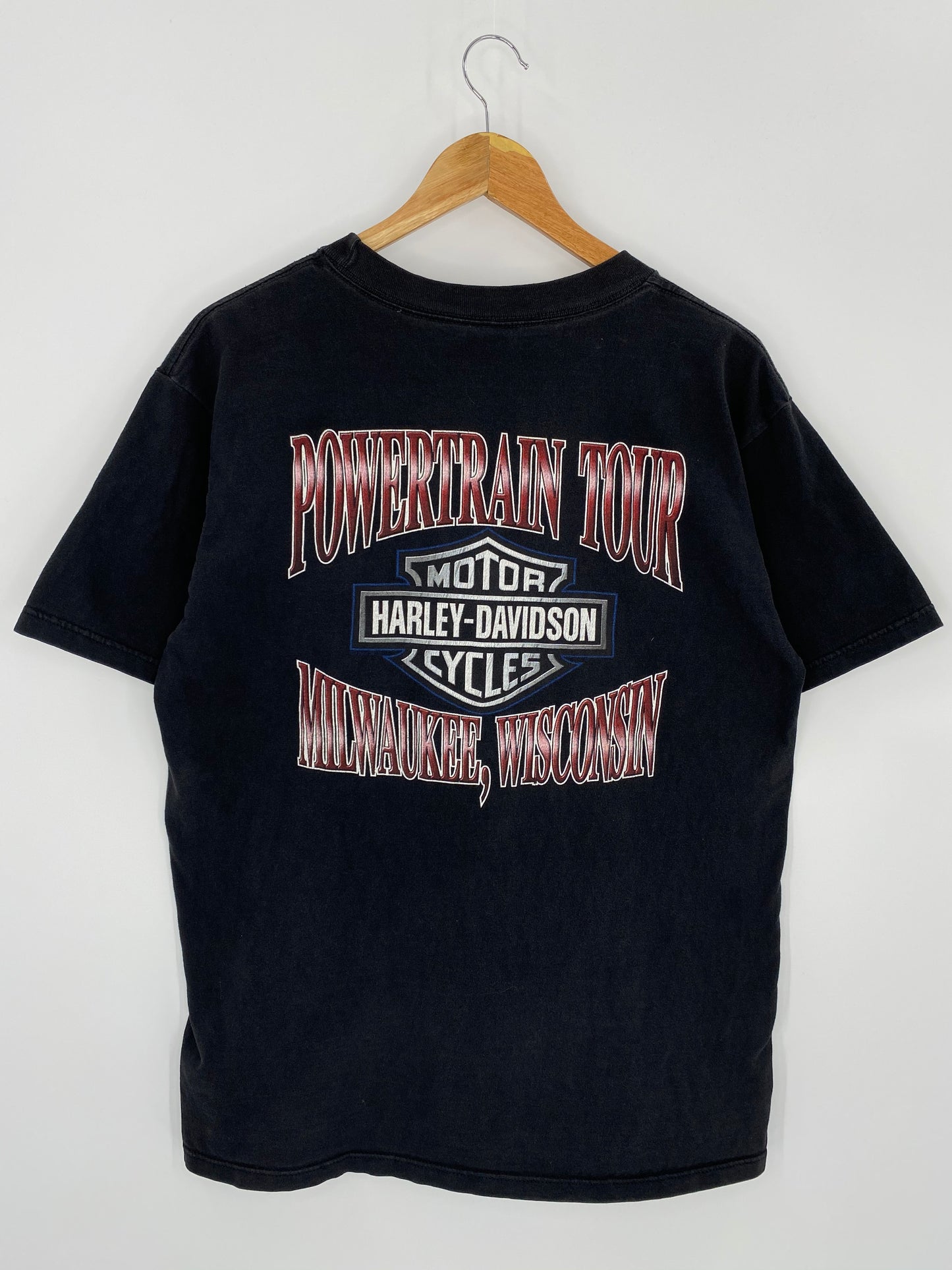 90’s Harley Davidson Made in USA Size L Vintage T-Shirt / 7867