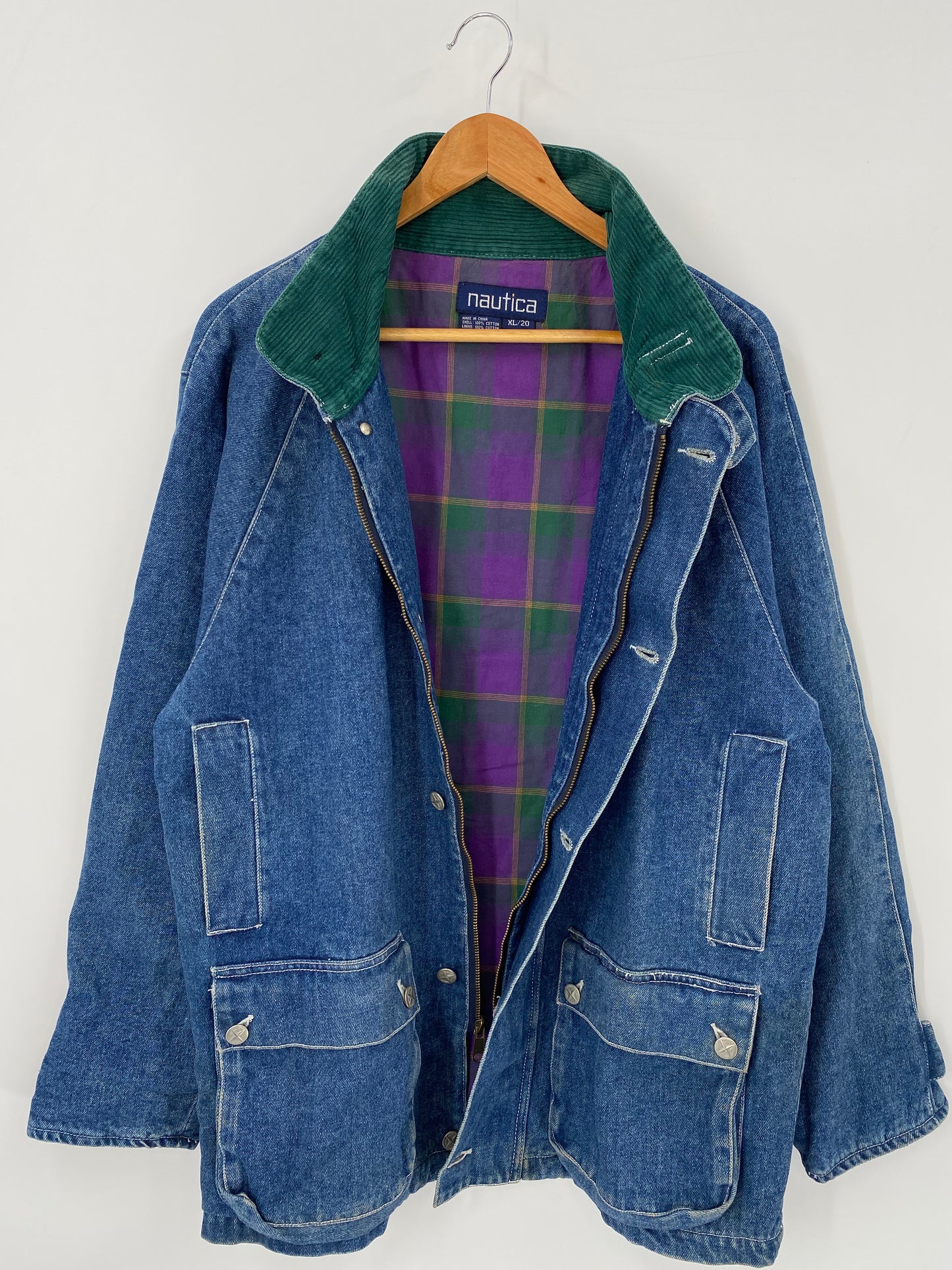 90’s NAUTICA Size XL Denim Jacket  / K4112