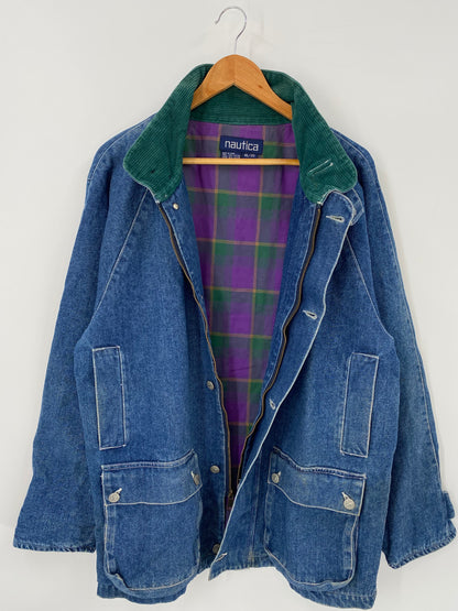 90’s NAUTICA Size XL Denim Jacket  / K4112