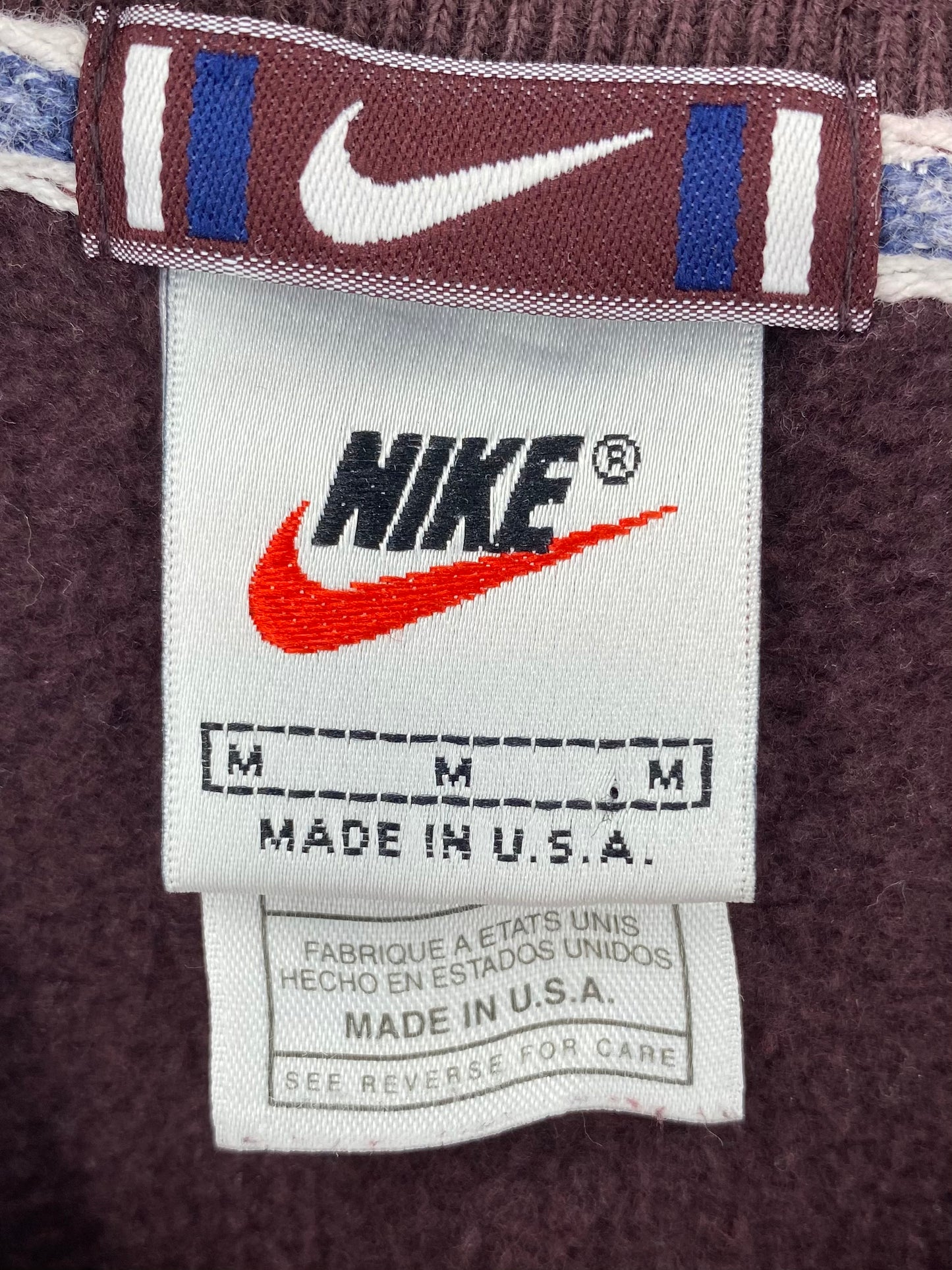 90’s NIKE Big center Logo Made in USA Size M Vintage Sweat-Shirt / 7331