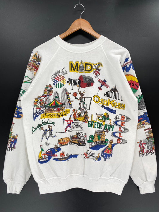 80’s WISCONSIN STATE FAIR Made in USA Size L Sweat-Shirt / E5546S