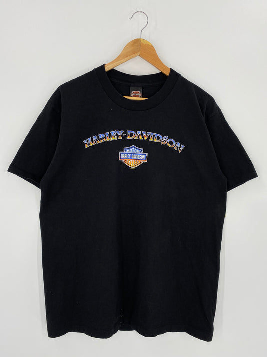 1996 HARLEY DAVIDSON Made in USA Size L Vintage T-Shirt / k8045