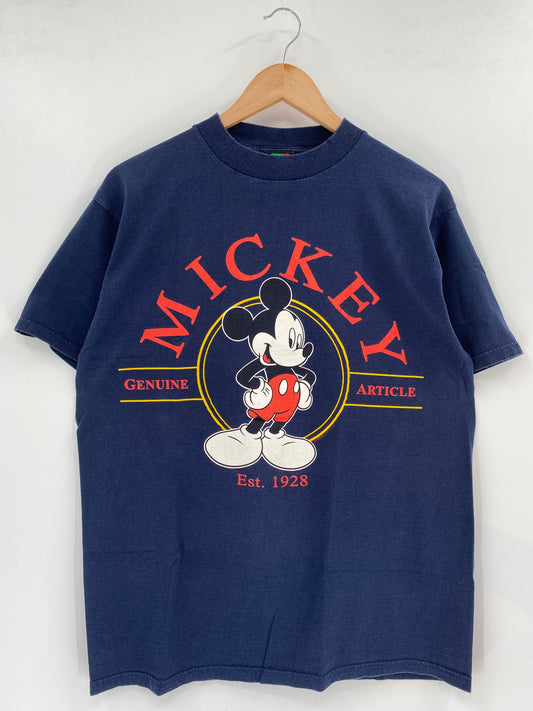 90’s DISNEY MICKEY Size L Vintage T-Shirt / K2150