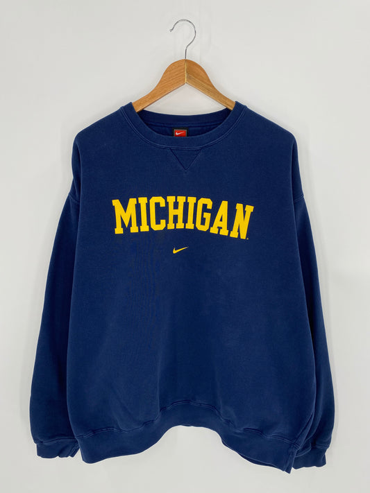 90’s NIKE NICHIGAN Size XXL Vintage Sweat-shirt / 7257