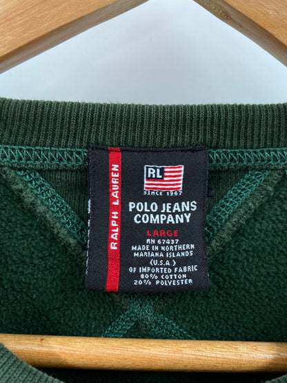 Vintage RALPH LAUREN POLO JEANS Made in USA Size L Sweat-shirt / K3825