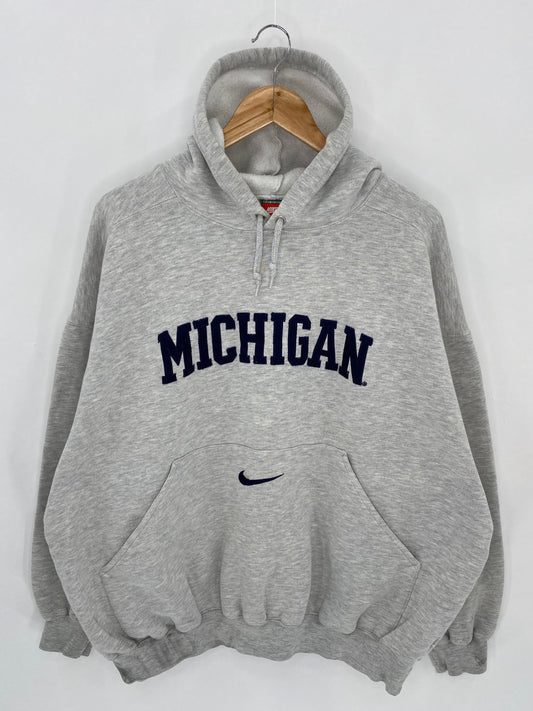 90’s NIKE MICHIGAN Size XL Vintage Hoodie Sweat-shirt / 6576