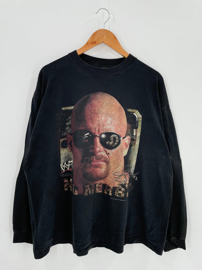 1999 STONE COLD Size Approx.L Vintage WWF Long sleeve T-shirt / A1457