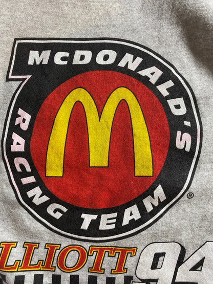 90's BILL ELLIOTT x MCDONALD'S Size XL Racing Sweat-shirts / A4810