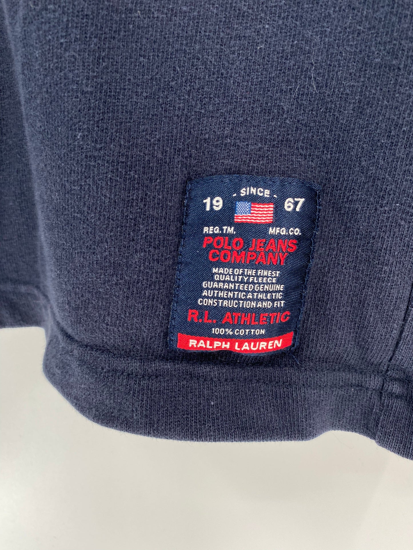 .Vintage POLO JEANS RALPH LAUREN Made in USA Size XL Vintage Sweat-Shirt / A5066