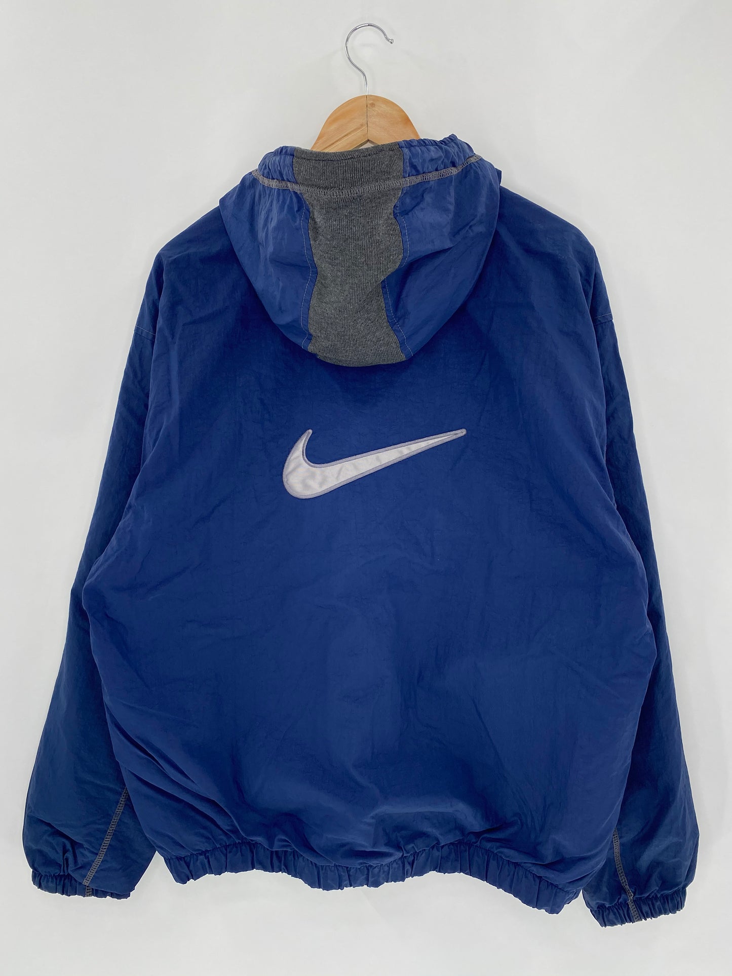 90's NIKE Zipper Size L Vintage Padded Nylon-Jacket / 5721