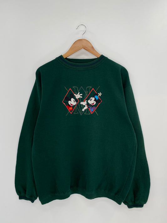 90’s DISNEY MICKEY Size L Vintage Sweat-shirt / 8090
