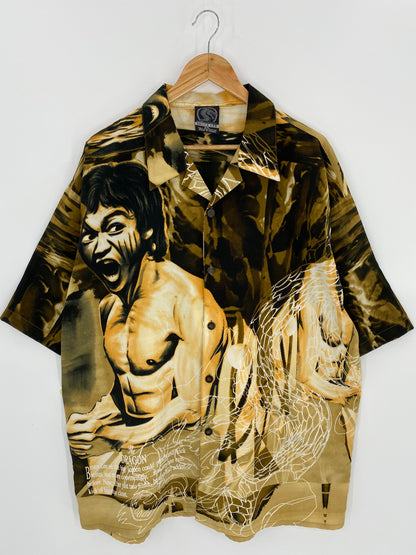 Vintage Bruce Lee Size XXL Button Down Shirt / 7023