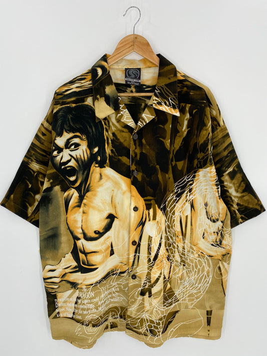 Vintage Bruce Lee Size XXL Button Down Shirt / 7023